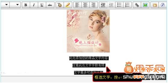 淘寶裝修教程:新手賣家如何修改模板中的圖片及文字6