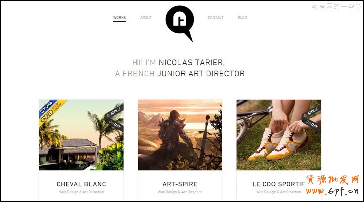 酷站欣賞：18例簡約的網頁設計案例賞析,互聯網的一些事