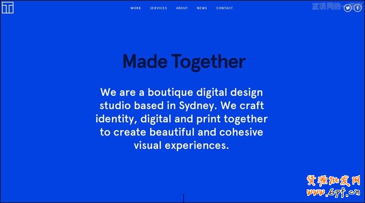 酷站欣賞：18例簡約的網頁設計案例賞析,互聯網的一些事