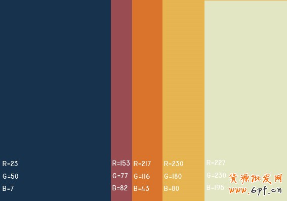最舒服的顏色搭配值,很有用哦,特別是做設(shè)計(jì)的!!