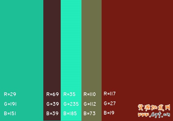 最舒服的顏色搭配值,很有用哦,特別是做設(shè)計(jì)的!!