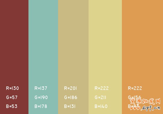 最舒服的顏色搭配值,很有用哦,特別是做設(shè)計(jì)的!!