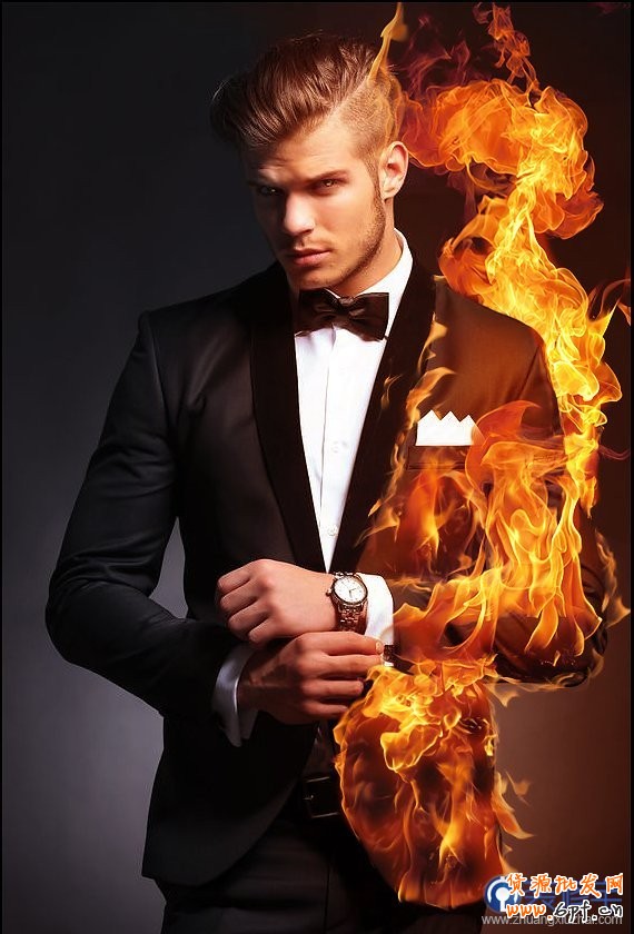 PS手把手教你繪制冰火兩重天的人物效果 PS手把手教你繪制冰火兩重天的人物效果