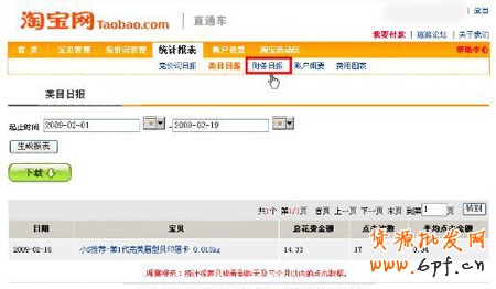 淘寶開店流程之財務(wù)日報1