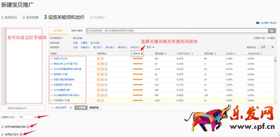 直通車基礎操作