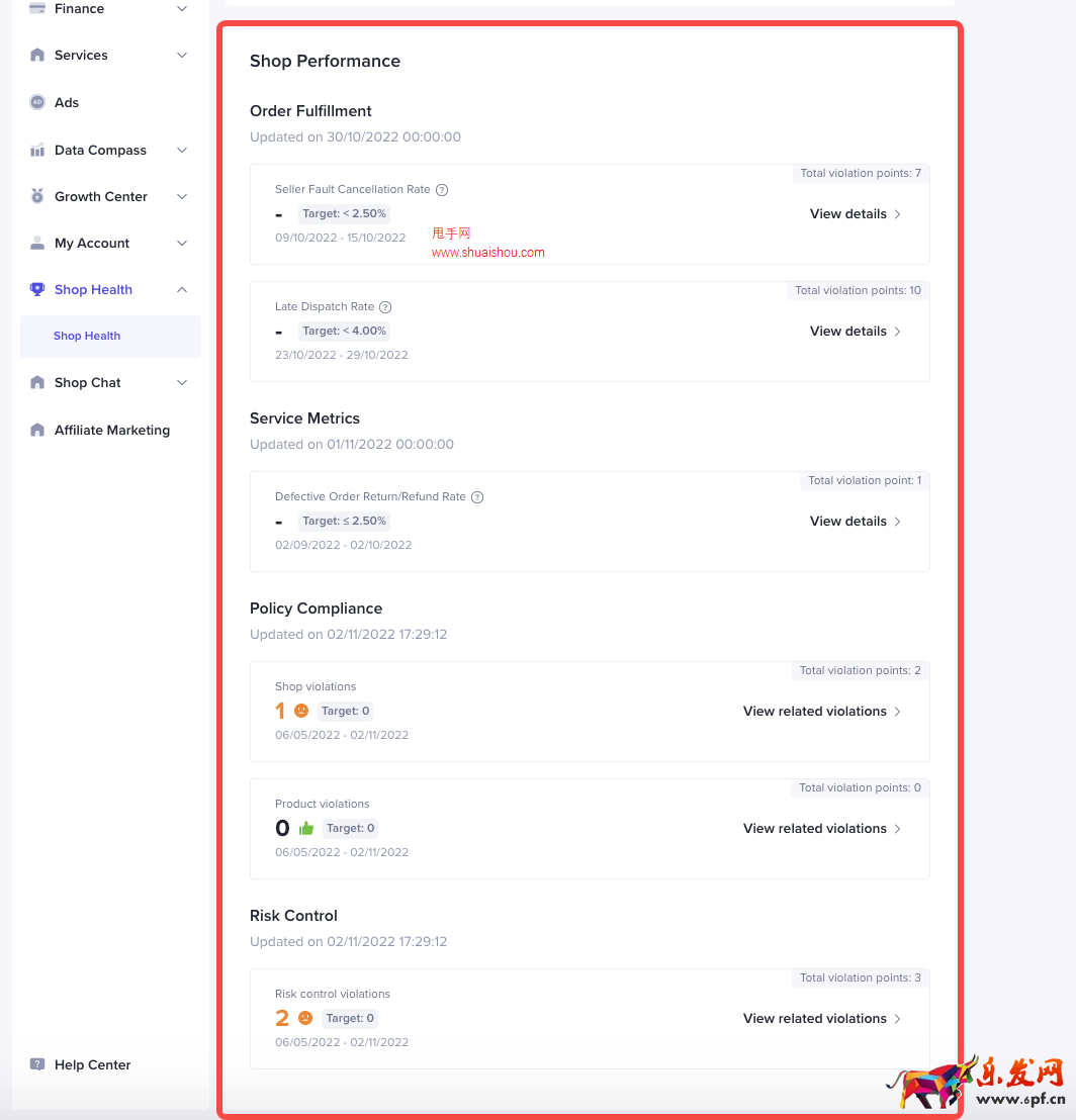 TikTokShop如何查看店鋪的經(jīng)營(yíng)評(píng)分及違規(guī)記錄？
