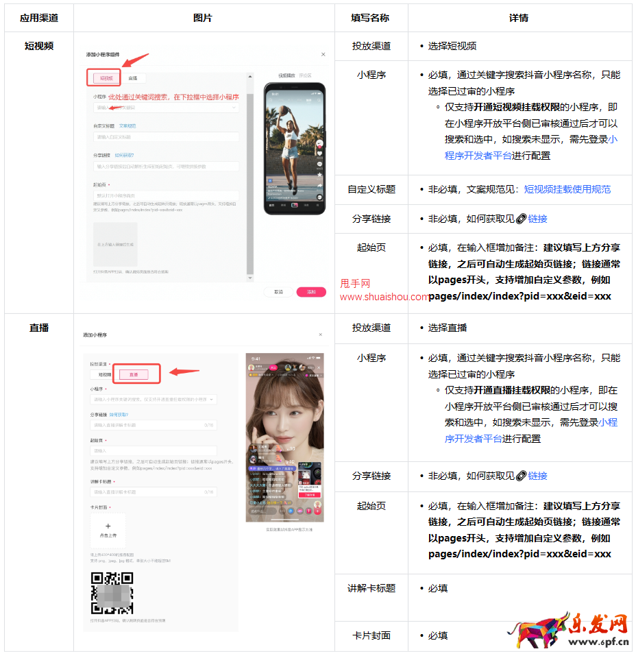 抖音巨量星圖小程序組件操作指南